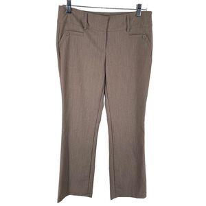 Joe Benbasset Women's Work Pants Flat Front Trousers Office Career Brown Size 7